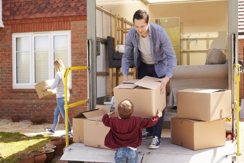 Supervised removal staff following safe handling procedures