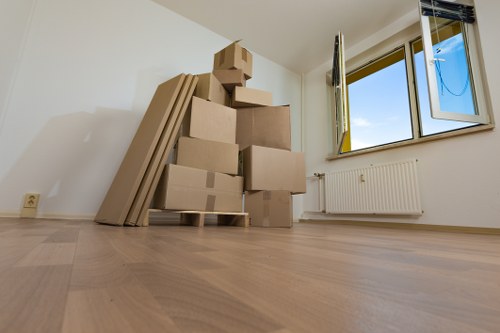 Helping with boxes and heavy items during a local removal in Thehyde