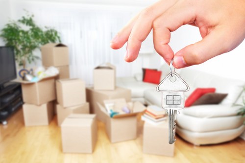 Local packing service handling fragile household belongings with care