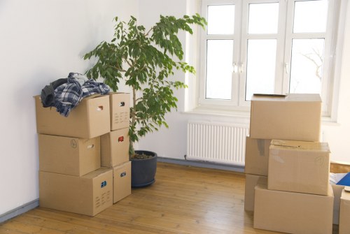 Prepared moving van ready for a Thehyde home or office move