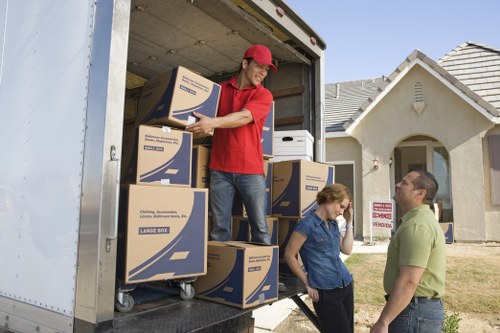 House movers helping with a residential move in Thehyde