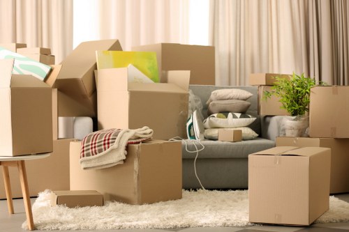 Local movers handling furniture with care in Thehyde
